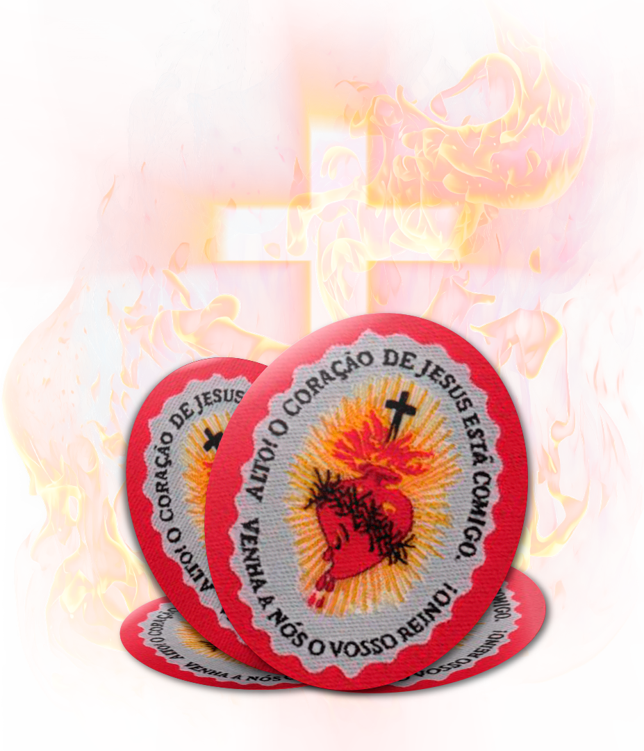 Pe A Gr Tis Um Escudo Do Sagrado Do Cora O De Jesus