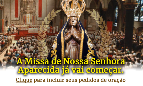 Suas intenções na Missa de Nossa Senhora Aparecida!